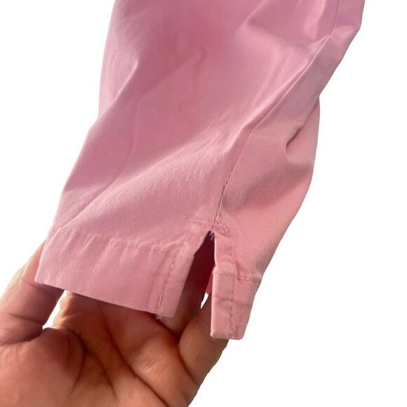 Izod classic fit pink cropped  99% cotton 1% spandex pants size 10 - Picture 2 of 14